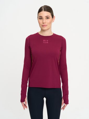 Лонгслив Bivium "Путь" жен. бордов.