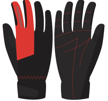 Перчатки Nordski Racing Black/Red WS NSU136190