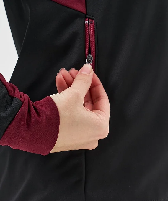 Тренировочная куртка Nordski Core Black/Wine W NSW662727