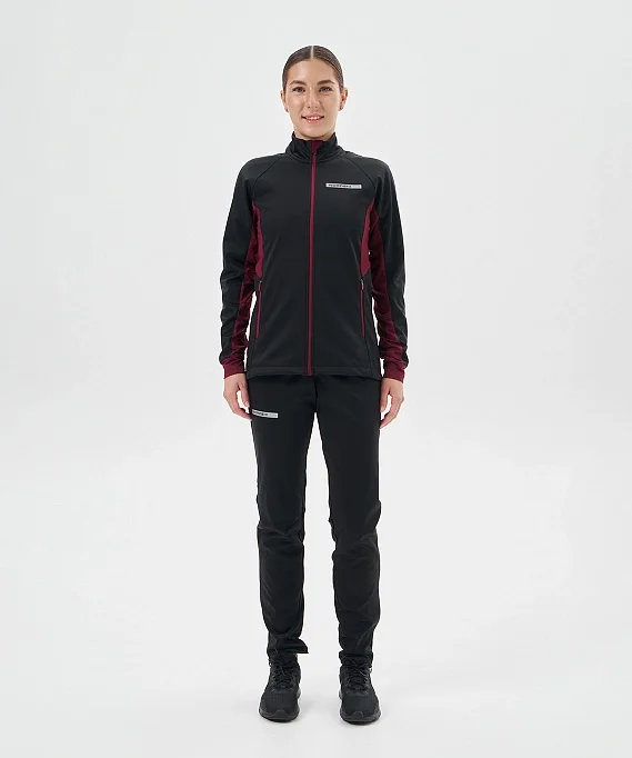 Тренировочная куртка Nordski Core Black/Wine W NSW662727