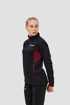 Тренировочная куртка Nordski Core Black/Wine W NSW662727