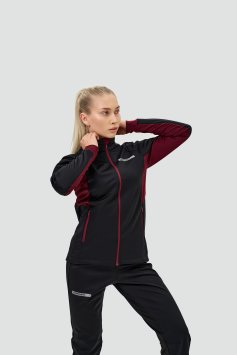 Тренировочная куртка Nordski Core Black/Wine W NSW662727