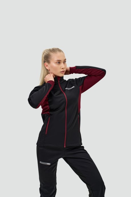 Тренировочная куртка Nordski Core Black/Wine W NSW662727