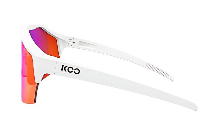 Очки солнцезащитные KOO ALIBI (белые матовые / красные зеркальные) в Казани