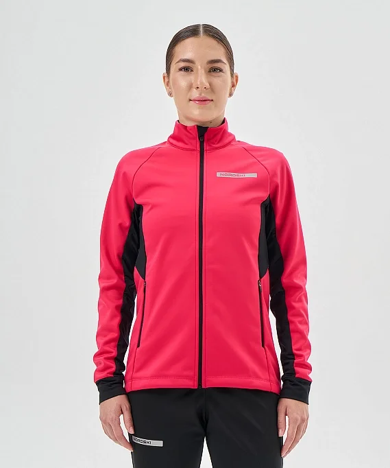 Тренировочная куртка Nordski Core Pink/Black W NSW662938