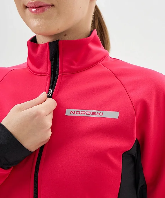 Тренировочная куртка Nordski Core Pink/Black W NSW662938