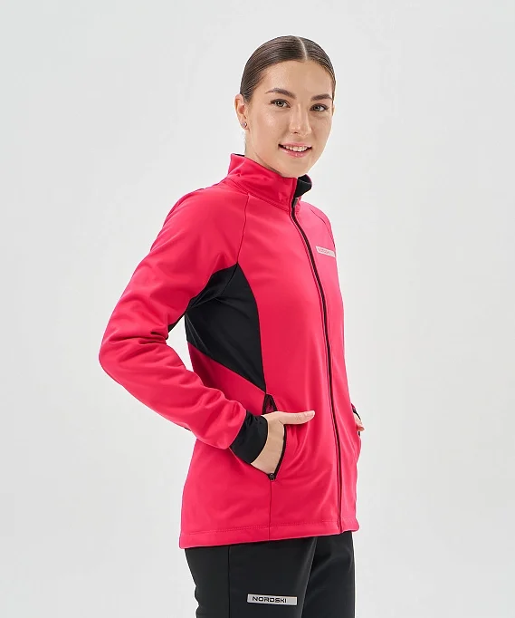 Тренировочная куртка Nordski Core Pink/Black W NSW662938