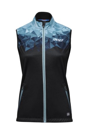 Жилет KV+ TORNADO woman black\turquoise 24V103.21