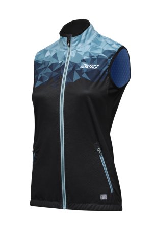 Жилет KV+ TORNADO woman black\turquoise 24V103.21