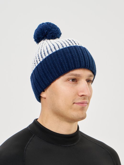 Шапка Nordski Alpine White/Dark Blue NSV739377