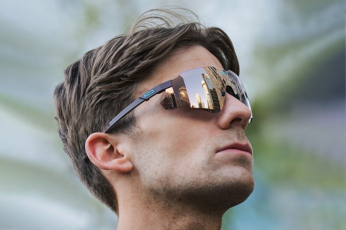 Очки солнцезащитные KOO NEBULA (шоколадные матовые / розовое золото зеркальные) в Волгограде