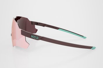 Очки солнцезащитные KOO NEBULA (шоколадные матовые / розовое золото зеркальные)