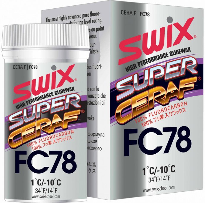 Порошок SWIX Super Cera FC78X +10C/-10C 30гр (оригинальная банка)