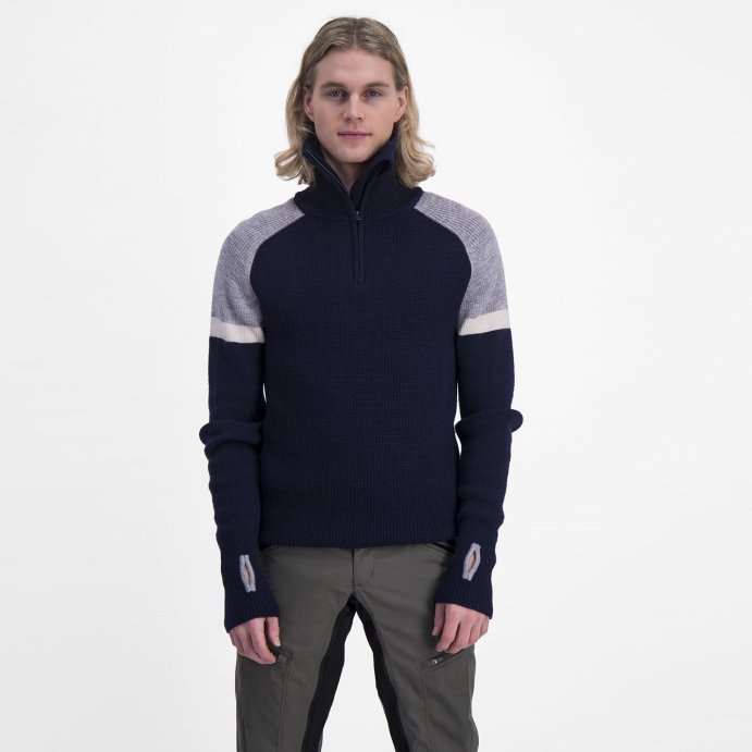 Свитер ULVANG Alta муж. 77531/75225 синий/сер.меланж в Твери