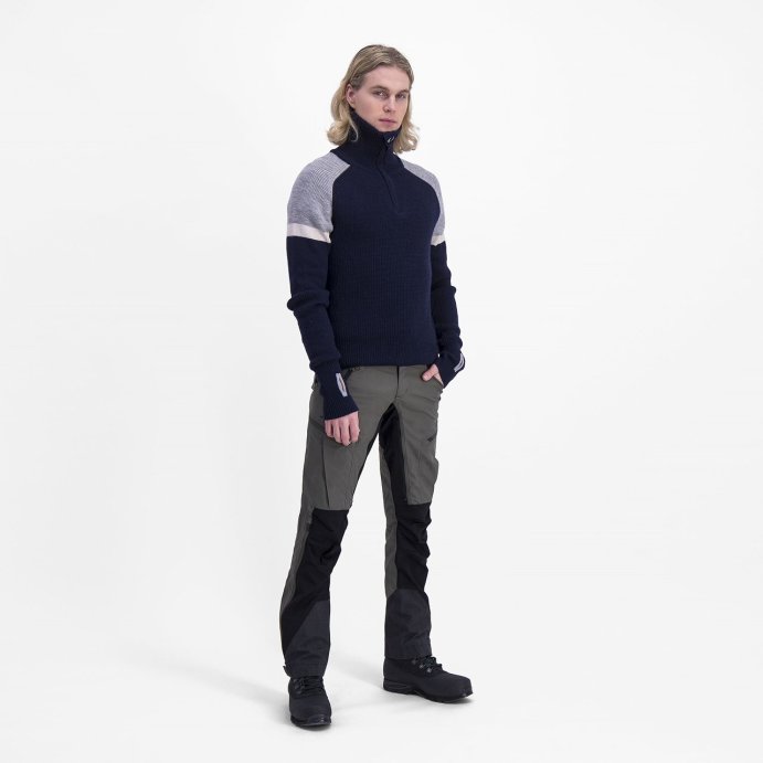 Свитер ULVANG Alta муж. 77531/75225 синий/сер.меланж в Твери