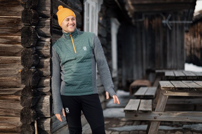 Свитер Bjorn Daehlie Half Zip Comfy Bistro Green 332024_53706 в Твери