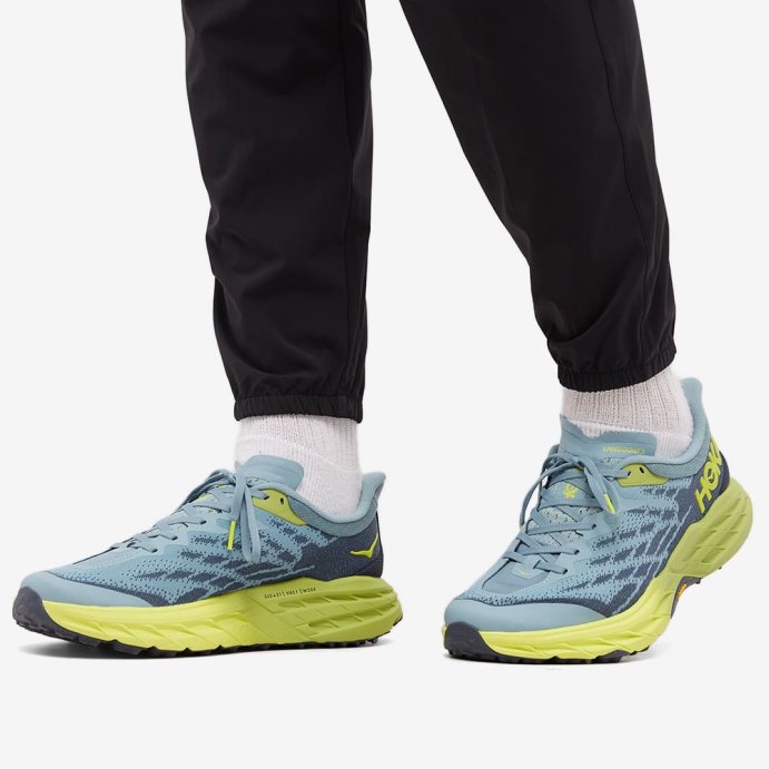 Кроссовки Hoka M SPEEDGOAT 5  Stone Blue / Dark Citron