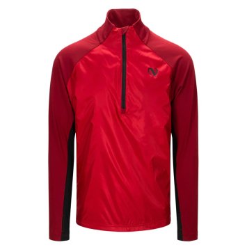 Кофта на молнии NORTHUG Marcialonga wind 1/2 zip Men, Красный