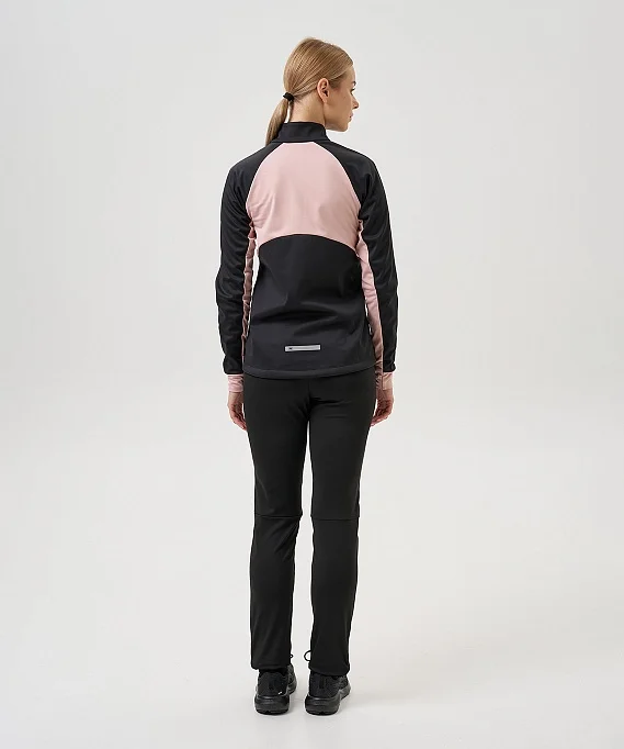 Тренировочная куртка Nordski Core Black/Soft Pink W NSW662431