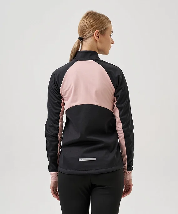 Тренировочная куртка Nordski Core Black/Soft Pink W NSW662431