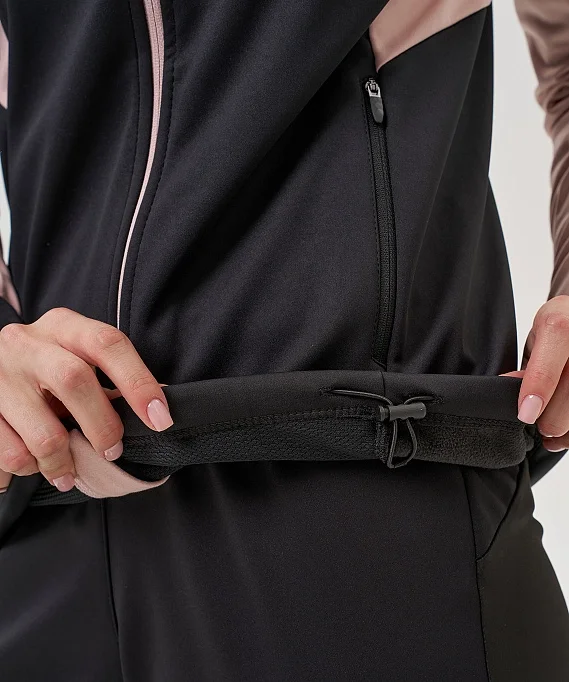 Тренировочная куртка Nordski Core Black/Soft Pink W NSW662431