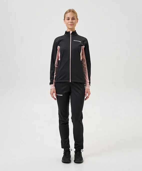 Тренировочная куртка Nordski Core Black/Soft Pink W NSW662431