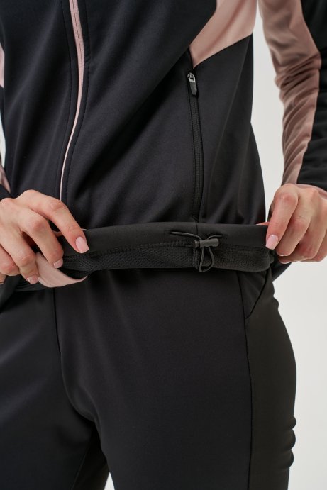 Тренировочная куртка Nordski Core Black/Soft Pink W NSW662431