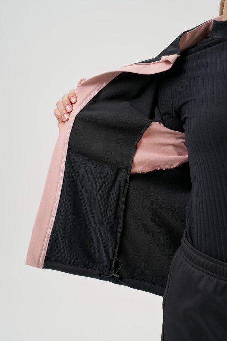 Тренировочная куртка Nordski Core Black/Soft Pink W NSW662431