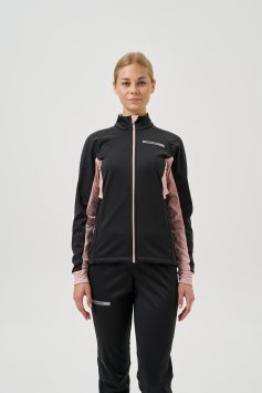Тренировочная куртка Nordski Core Black/Soft Pink W NSW662431