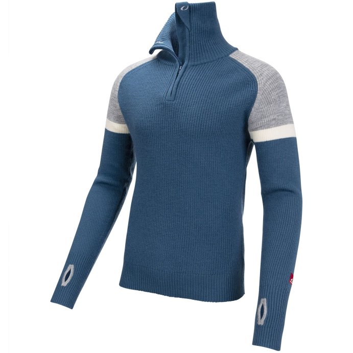 Свитер ULVANG Alta муж. 77531/79102 темно-бирюз./серый в Твери
