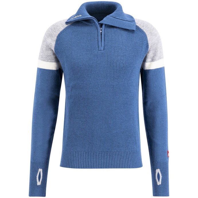 Свитер ULVANG Alta муж. 77531/79102 темно-бирюз./серый в Твери