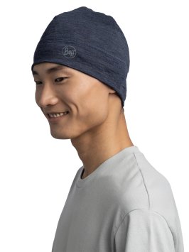 Шапка Buff Merino Lightweight Beanie Solid Night Blue 113013.779.10.00