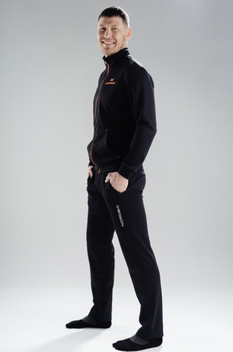 Толстовка NORDSKI Zip Black/Orange NSM589103 в Твери