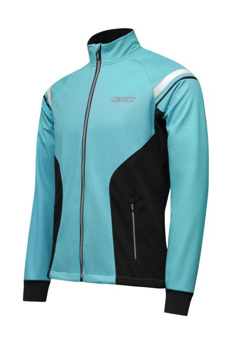 Куртка KV+ CROSS jacket unisex black\turquoise 24V110.21