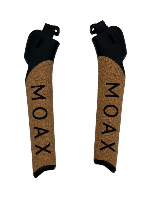 Рукоятка MOAX Race WC с клином, черная/натур. пробка, D16мм