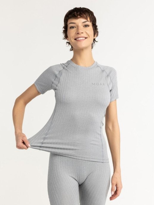 Футболка Moax Active Pro SS жен. MX114060/11200 серый меланж