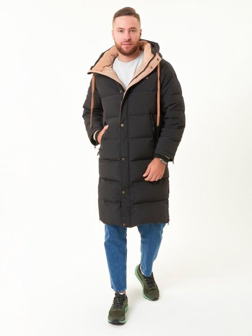 Пальто пуховое MOAX Dachstein муж. MX2301/10000 чёрный