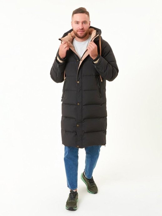 Пальто пуховое MOAX Dachstein муж. MX2301/10000 чёрный