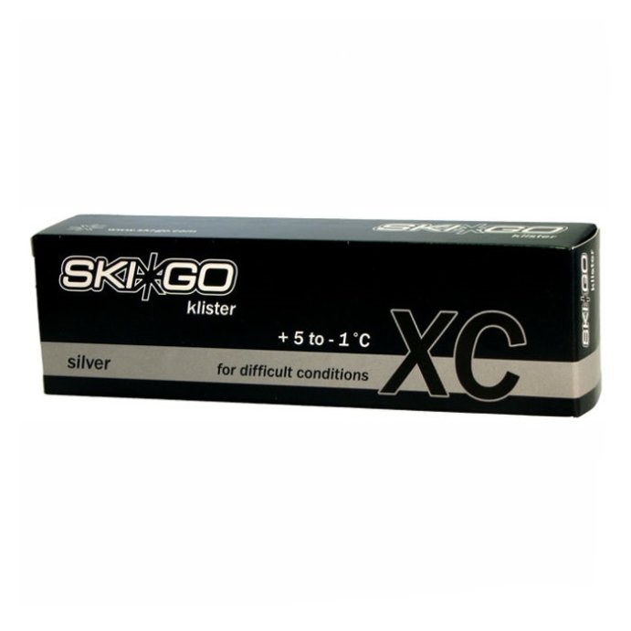 Клистер SKIGO XC Klister Silver (для мокрого снега, грязной лыжни) +5/-1 60 гр.