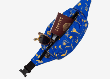 Сумка Enklepp & Barking Store Mako 2.0 Waist Bag (flowers blue background)