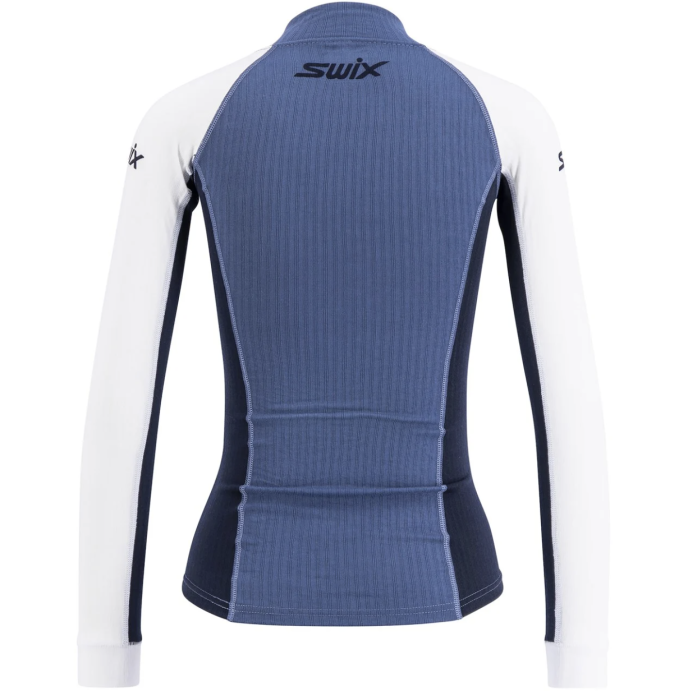 Термофутболка SWIX RaceX с воротн. жен. 40826/72102 серо-голубой в Твери