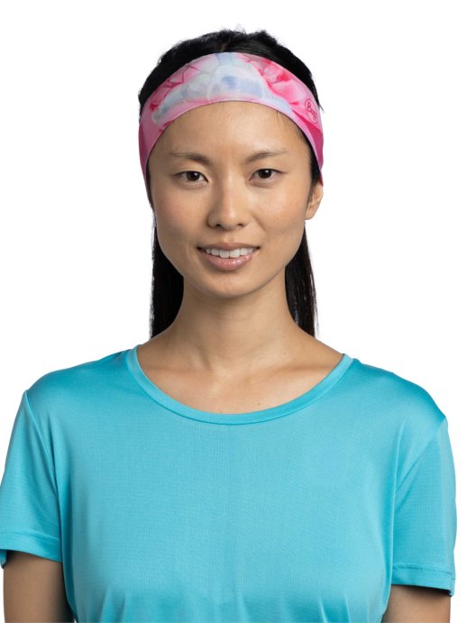 Повязка Buff CoolNet UV Slim Headband Esmerald Fluor Fuchsia 138033.568.10.00