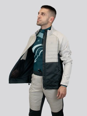 Куртка NONAME HYBRID JACKET LIGHT BEIGE/DK GREY UX
