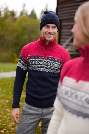 Свитер ULVANG Marius муж. 77801/75028 синий/красный