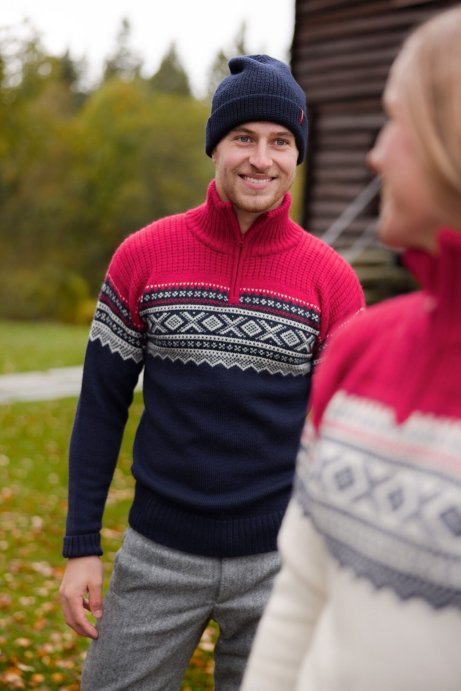 Свитер ULVANG Marius муж. 77801/75028 синий/красный