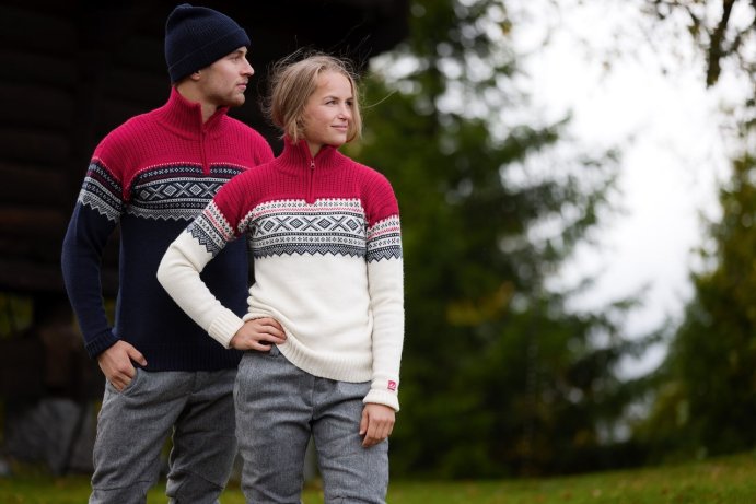 Свитер ULVANG Marius муж. 77801/75028 синий/красный