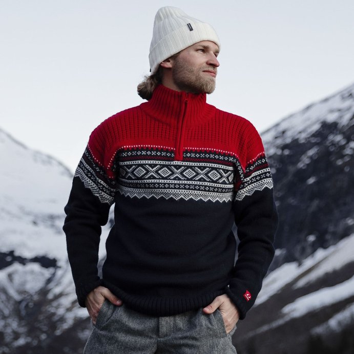 Свитер ULVANG Marius муж. 77801/75028 синий/красный