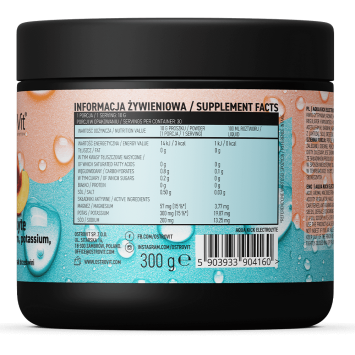 Aqua Kick Электролит OstroVit  300 гр. (Персик)