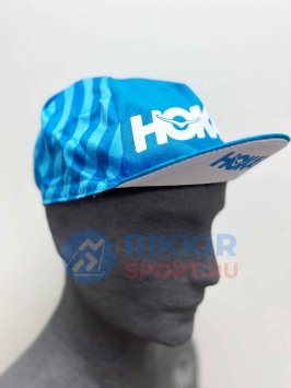 Кепка для бега HOKA голубая (полосатая) 186591