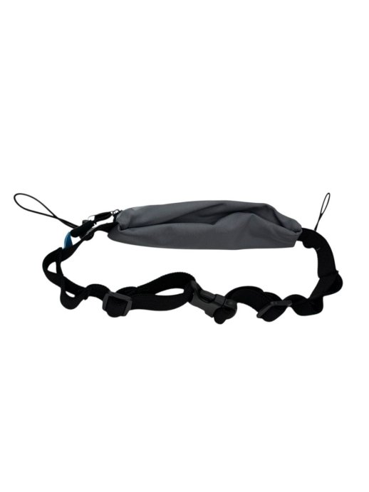 Поясная сумка FOXO3 марафон (держатели для номера и 4 гелей) серая